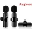 Daytona K9-t2 Kablosuz Tip-c İkili Yaka Mikrofonu