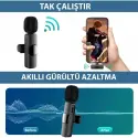 Daytona K9-t2 Kablosuz Tip-c İkili Yaka Mikrofonu
