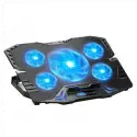 Dexım Dna003, 5ad Fan, 10-17 Notebook Soğutucu, 5 Kademeli Stand, 5 Farklı Program, Ayarlanabilir Hız, Mavi Ledli (siyah)
