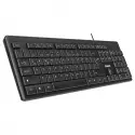 Everest Kb-1002, Usb Kablolu, Türkçe Q, Standart Klavye (siyah)