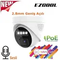 Ezcool Ez-1045ıps 5mp 2.8mm Hıbrıt Poe Sesli Ip Dome Kamera