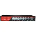 Ezcool Ez-24psf 24 Port 24xfe+2xge Gigabit Poe Switch 320w