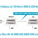 Ezcool Ez-3020ex 120mt Hdmı Usb Kvm Extender 4k