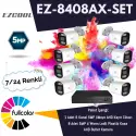 Ezcool Ez-8408ax-set 5mp Fullcolur 7/24 Renkli 8li Set