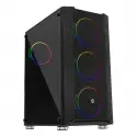 Frısby Fc-9405g 650w 80+ 4x120mm Dual Rıng Rgb Fan Usb 3.0 Midi Tower Siyah Kasa