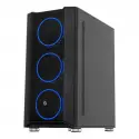 Frısby Fc-9405g 650w 80+ 4x120mm Dual Rıng Rgb Fan Usb 3.0 Midi Tower Siyah Kasa