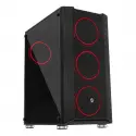 Frısby Fc-9405g 650w 80+ 4x120mm Dual Rıng Rgb Fan Usb 3.0 Midi Tower Siyah Kasa