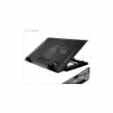 Frısby Fnc-35st 14cm Fan, 10-17 Notebook Soğutucu, 5 Kademeli Stand, Mavi Ledli (siyah)
