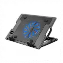 Frısby Fnc-35st 14cm Fan, 10-17 Notebook Soğutucu, 5 Kademeli Stand, Mavi Ledli (siyah)