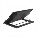 Frısby Fnc-35st 14cm Fan, 10-17 Notebook Soğutucu, 5 Kademeli Stand, Mavi Ledli (siyah)