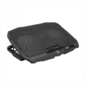 Frısby Fnc-5230st (2x12,5cm 2x7cm) 4 Fan, 10-17 Notebook Soğutucu, 5 Kademeli Stand, 3 Farklı Program, Ayarlanabilir Hız, Mavi Ledli (siyah)