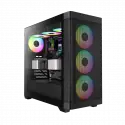 Gamdıas Athena M3, 750w, 80+ Bronze, Tempered Glass, Type-c, Mesh Ön Panel, Argb, Atx, Gamıng Kasa