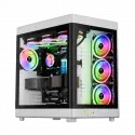 Gamdıas Neso P1, 850w, 80+bronze, Tempered Glass, Type-c, Atx, White Edition, Akvaryum Tipi, Gamıng Kasa