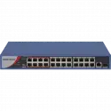 Hıkvısıon Ds-3e0326p-e/m(b), 24 Port, Megabit, Poe 250w, 1 Port Gigabit Uplink, 1 Port Gigabit Sfp, Yönetilemez, Rack Mount Switch