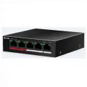 Hılook Ns-0105p-35(b), 4 Port, Megabit, Poe 35w, 1 Port Megabit Uplink, Long Range 250metre, Yönetilemez, Masaüstü Switch