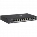 Hılook Ns-0310p-60(b), 8port, Megabit, Poe 60w, 2 Port Gigabit Uplink, Long Range 250metre, Yönetilemez, Masaüstü Switch