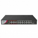 Hılook Ns-0326p-230(b), 24port, Megabit, Poe 230w, 1 Port Gigabit Lan, 1 Port Gigabit Sfp, Long Range 250metre, Yönetilemez, Masaüstü Switch