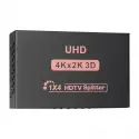 Hytech Hy-lu4, 4xhdmı, 2k-4k, Monitör Çoklayıcı, (1pc-4monitör)