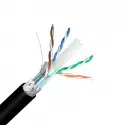 Inca Icat6-500ag Outdoor S/ftp 23 Awg Lszh Network Cable 500 M Siyah