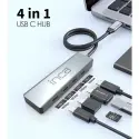 Inca Itpt-4t Type-c Hub X4 Type-c Port 3.1 10gbps Alumınyum Kasa Çoklayıcı