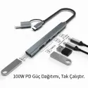 Inca Iutp-06t 15cm Tip-c+usb=>1*usb3.0+2*usb2.0+