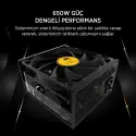JAMES DONKEY JDP650 APFC 12CM 80+ BRONZE 650W PSU