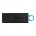 Kıngston Dtx/64gb Usb 3.2 Data Traveler Exodia  Gen 1 Flash Disk (siyah - Turkuaz)