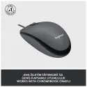Logıtech 910-006652, M100 Siyah, Usb Kablolu, 1000dpi, Optik, 3 Tuşlu, Mouse
