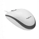 Logıtech 910-006764, M100 Beyaz, Usb Kablolu, 1000dpi, Optik, 3 Tuşlu, Mouse