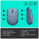 Logıtech 910-006866, M171 Bluegrey, Usb Nano 2,4g Kablosuz, 1000dpi, Optik, 3 Tuşlu, 12ay Pil Ömrü, Mouse