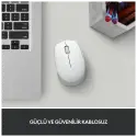 Logıtech 910-006867, M171 White, Usb Nano 2,4g Kablosuz, 1000dpi, Optik, 3 Tuşlu, 12ay Pil Ömrü, Mouse