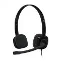 Logitech 981-000589 H151 Mikrofonlu Kulaklık,siyah