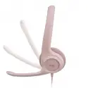 LOGITECH H390 MIKROFONLU PEMBE KULAKLIK 981-001281