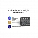 Logıtech K380s, Pebble Keys 2,  Siyah, 920-011859, Bluetooth, Türkçe, Q, Multimedya, Mini Klavye