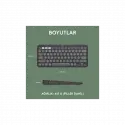 Logıtech K380s, Pebble Keys 2,  Siyah, 920-011859, Bluetooth, Türkçe, Q, Multimedya, Mini Klavye