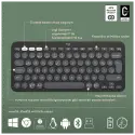 Logıtech Pebble 2 Combo, Grafit, 920-012245, Bluetooth, Türkçe, Q, Multimedya, Mini Klavye Mouse Set