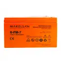 Makelsan 12v 7ah, Bakımsız, Kuru Akü. Ups İçin Uygundur.