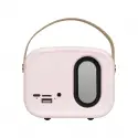 Mıkado Md-24bt, Echoes, Pembe, 3w, Taşınabilir, Usb/tf Kart/bluetooth, 800mah, Klasik Retro Müzik Kutusu