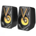 Mıkado Md-s23 Glare, 6w, 1+1, Masaüstü, Rgb Aydınlatma, Usb, Siyah Kasa, Speaker