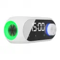 Mıkado Md-w7, Beyaz, 5w, Fm Radyo, Usb, Aux, Bluetooth, Kablosuz, Taşınabilir, 1200mah Batarya, Alarmlı Saat, Derece Ve Speaker
