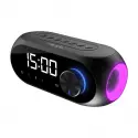 Mıkado Md-w7, Siyah, 5w, Fm Radyo, Usb, Aux, Bluetooth, Kablosuz, Taşınabilir, 1200mah Batarya, Alarmlı Saat, Derece Ve Speaker