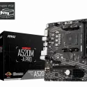 Msı A520m-a Pro Ddr4 4600mhz 1xhdmı 1xdvı 1xm.2 Usb 3.2 Matx Am4 (amd Am4 5000/4000 /3000 Serisi İle Uyumlu)