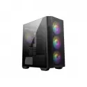 Msı Mag Forge M100r Temperlı Cam Argb Psu Yok 3x120mm 1x120mm Argb Fan Gamıng Bilgisayar Kasası Siyah