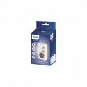 Phılıps Chp8010w/10, Tekli, Akım Korumalı Priz, 380 Joules, Pd 20w Hızlı Şarj, 1xusb-c, 2xusb-a, (beyaz)