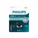 Phılıps Fm32dc152b, 32gb, Usb 3.1 Ve Type-c, İkisi Bir Arada, Gece Siyahı, Flash Disk