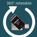 Phılıps Fm64dc152b, 64gb, Usb 3.1 Ve Type-c, İkisi Bir Arada, Gece Siyahı, Flash Disk