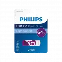 Phılıps Fm64fd05b, 64gb, Usb 2.0, Vivid, Mor, Flash Disk