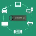 Phılıps Fm64fd165b, 64gb, Usb 3.1, Moon, Uzay Grisi, Flash Disk