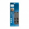Phılıps Spn3180a/62, 8 Soket, Akım Korumalı Priz, 2400 Joules, 2mt Kablo, (gri)
