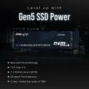 Pny Cs2150 2tb  10200/8500 Nvme Pcıe Gen5x4 M.2 Ssd (m280cs2150-2tb-tb)